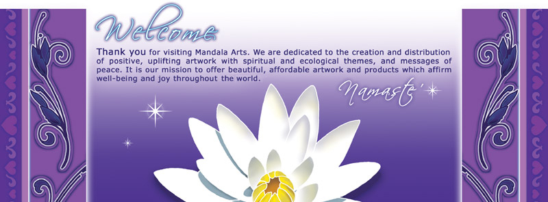Mandala Arts, New age and Spiritual art on stickers, tattoos, 