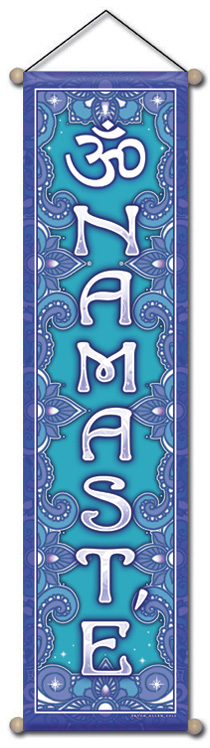 AB23 Namaste II Affirmation Banner - Teal