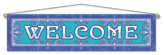 Welcome Entry Blessing Banner by Bryon Allen of Mandala Arts