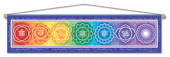 Chakra Energy Entry Blessing Banner by Bryon Allen of Mandala Arts