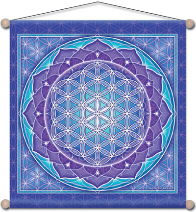 Flower of Life Meditation Banner by Bryon Allen of Mandala Arts