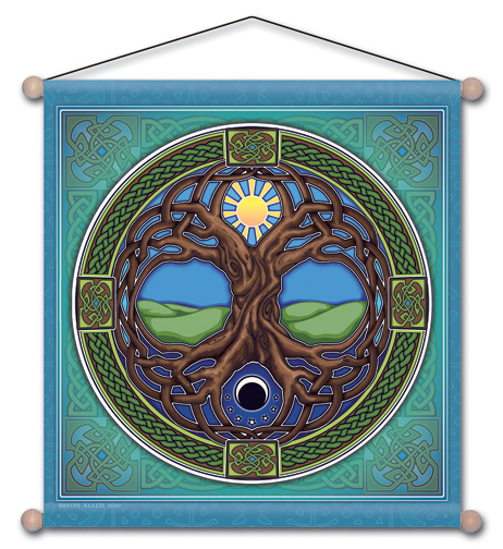 Mandala Arts Tree of Life Meditation Banner