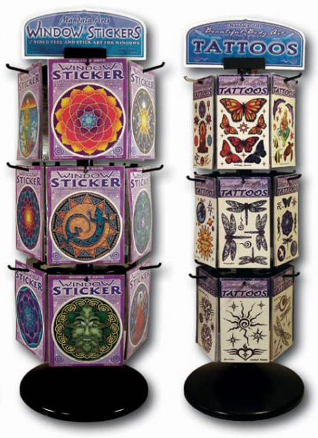 Mandala Arts Tattoo and Sticker Display Unit