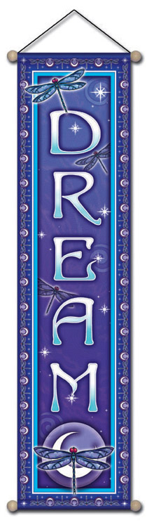 Dream Moon Affirmation Banner by Bryon Allen of Mandala Arts