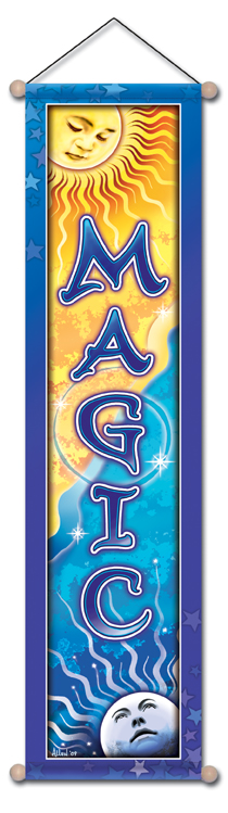 Magic Affirmation Banner by Bryon Allen of Mandala Arts