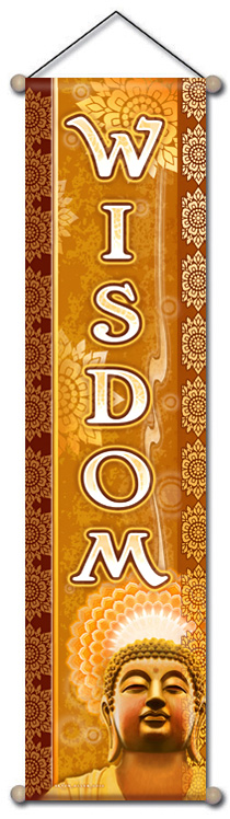 Wisdom Affirmation Banner by Bryon Allen of Mandala Arts