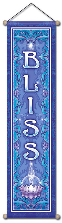 Bliss Affirmation Banner by Bryon Allen of Mandala Arts